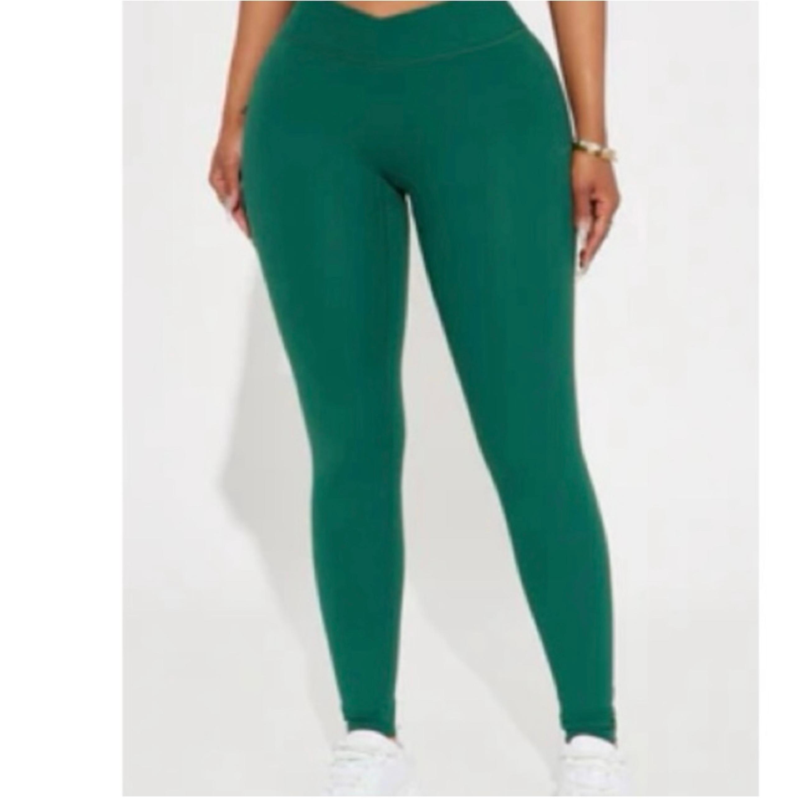 - Nova Sport Emerald Green Leggings - Fashion Nova