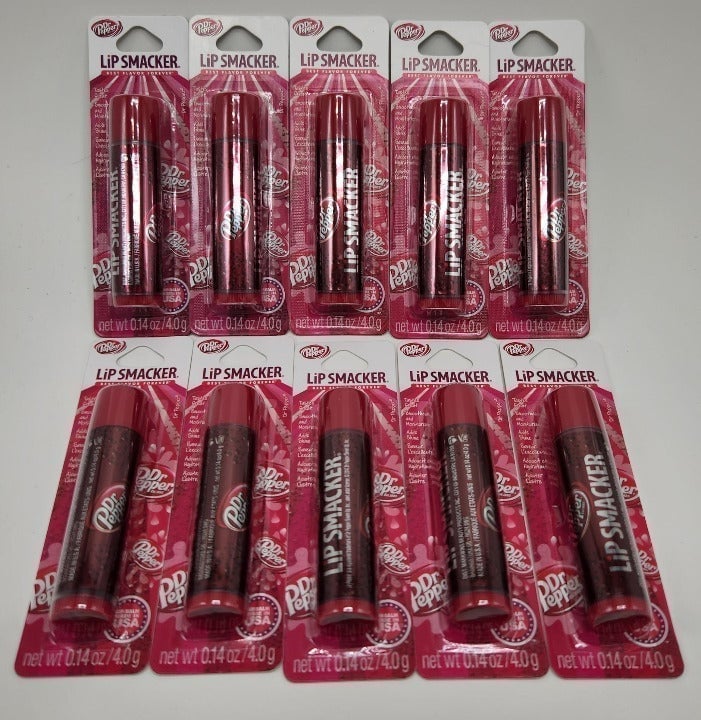 Lip Smacker Lip Gloss Lip Balm Dr. Pepper 0.14 Ounce ( Pack of 10 )