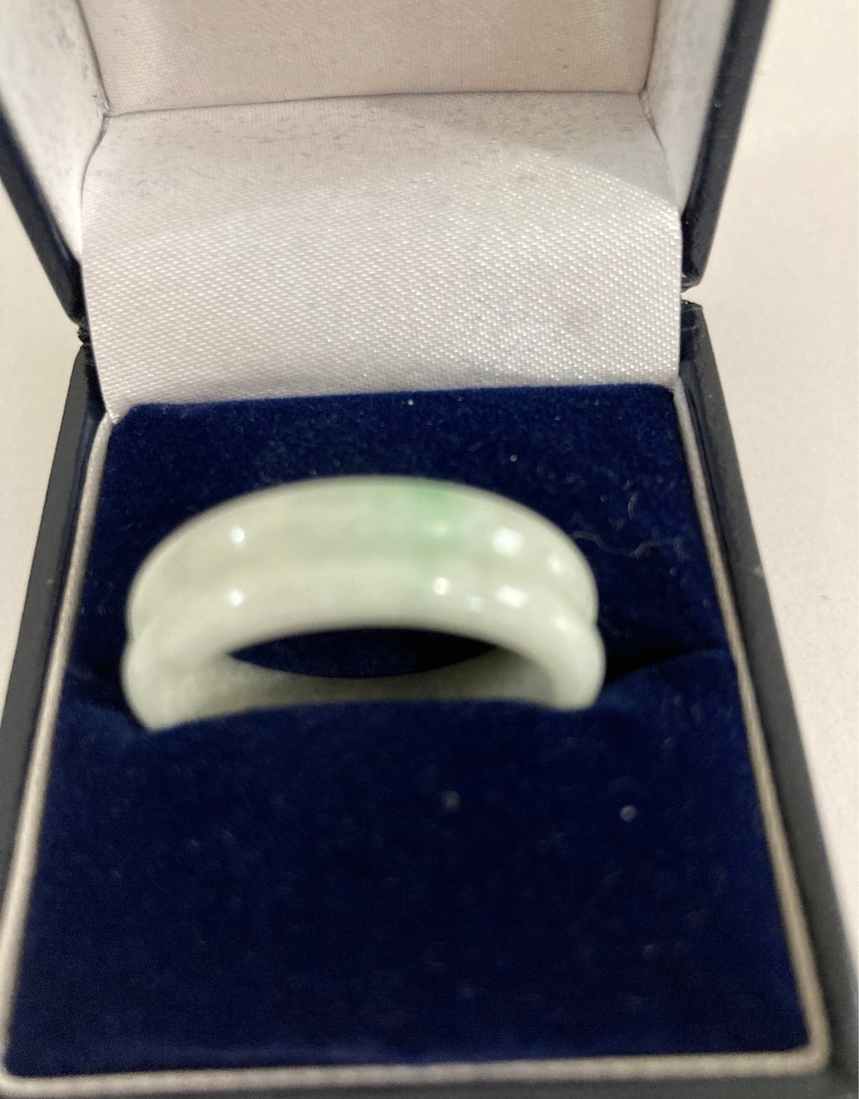 Natural jade men ring