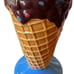 Ceramic Dessert & Ice Cream Cone Set - Includes 4 Ceramic Cones / No Spoons