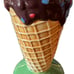 Ceramic Dessert & Ice Cream Cone Set - Includes 4 Ceramic Cones / No Spoons