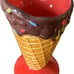 Ceramic Dessert & Ice Cream Cone Set - Includes 4 Ceramic Cones / No Spoons