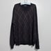Brooks Brothers brown argyle vneck wool sweater
