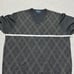 Brooks Brothers brown argyle vneck wool sweater