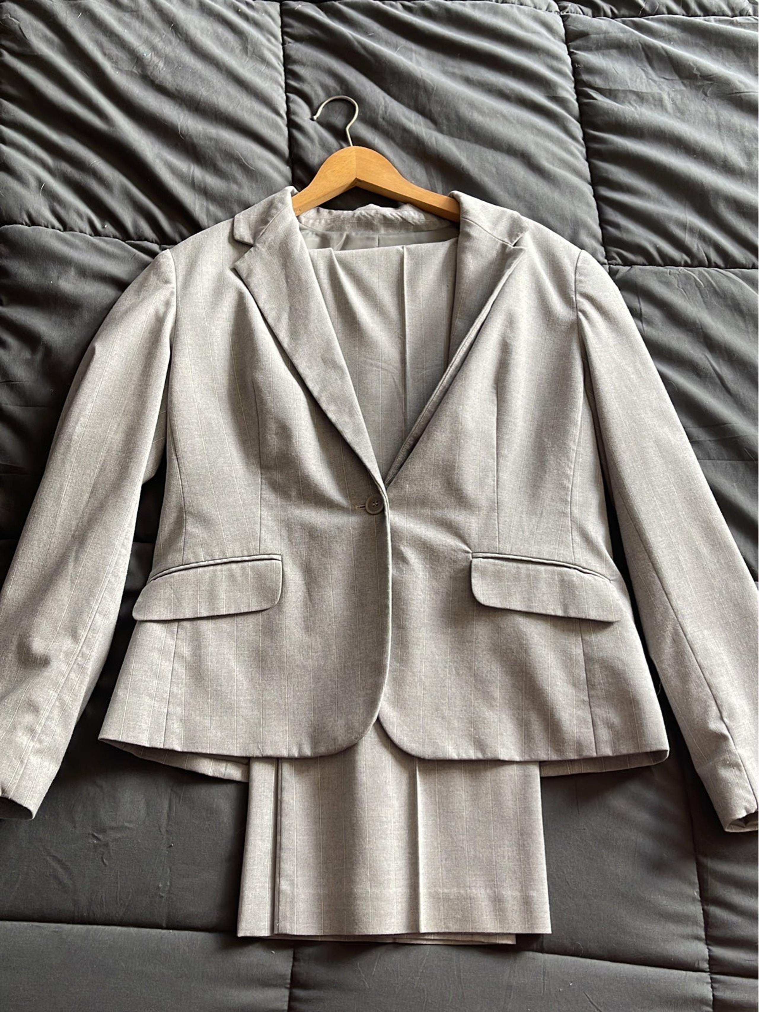 New York and Company Grey Women’s Pinstripe Suit