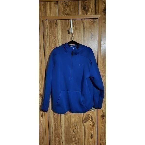 Under Armour mens cold gear thick royal blue hoodie