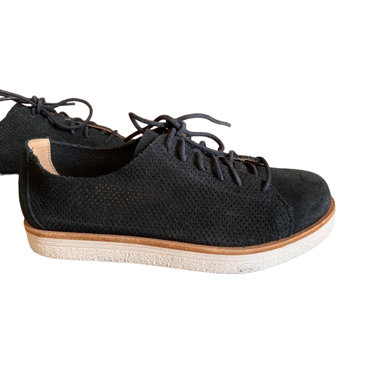 Kork Ease Casual Sneakers Black Suede 7.5