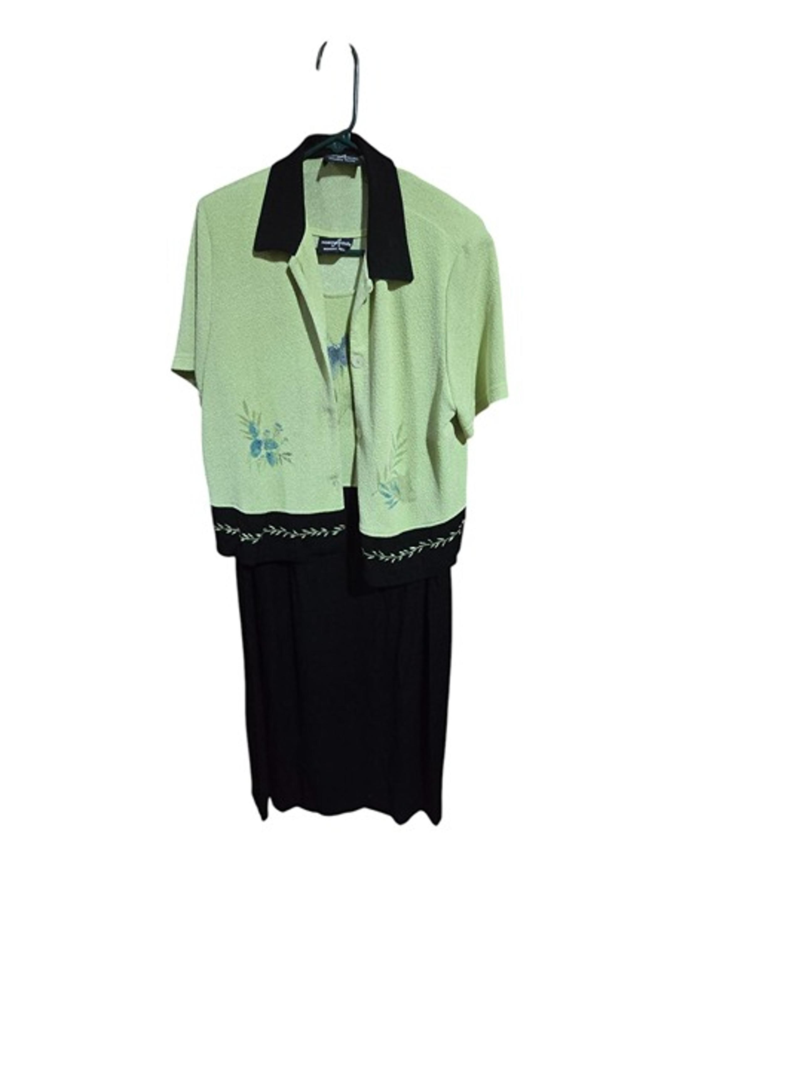 Positive Attitude Petite 2 Piece Maxi Dress Suit Vintage