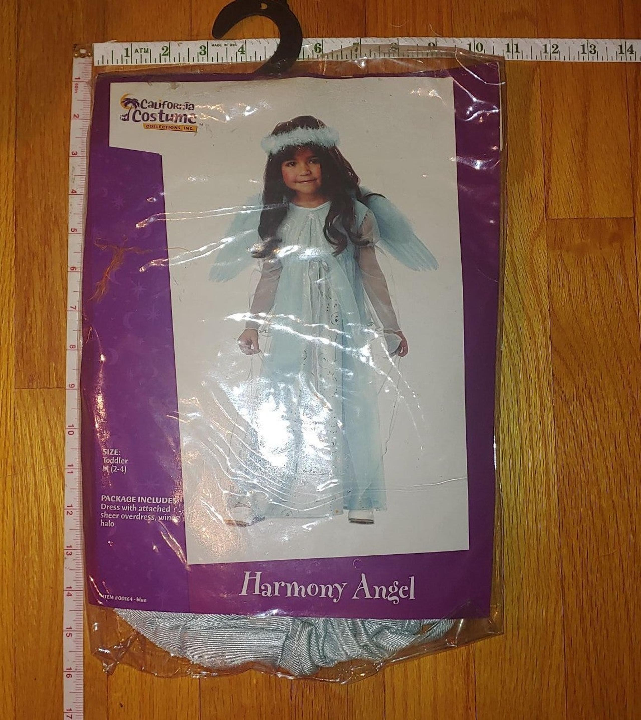 Harmony Angel Blue girls Toddler Halloween costume Christmas Angel Wings Halo