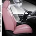 NEW Full Coverage Faux Leather Car Seat Covers (Pink)