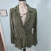 Classic Womens Lucky Brand, Military Field zipper Green cotton Jacket-chic xs e