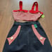 Queen Of Hearts Two-Piece Top and Skirt Set