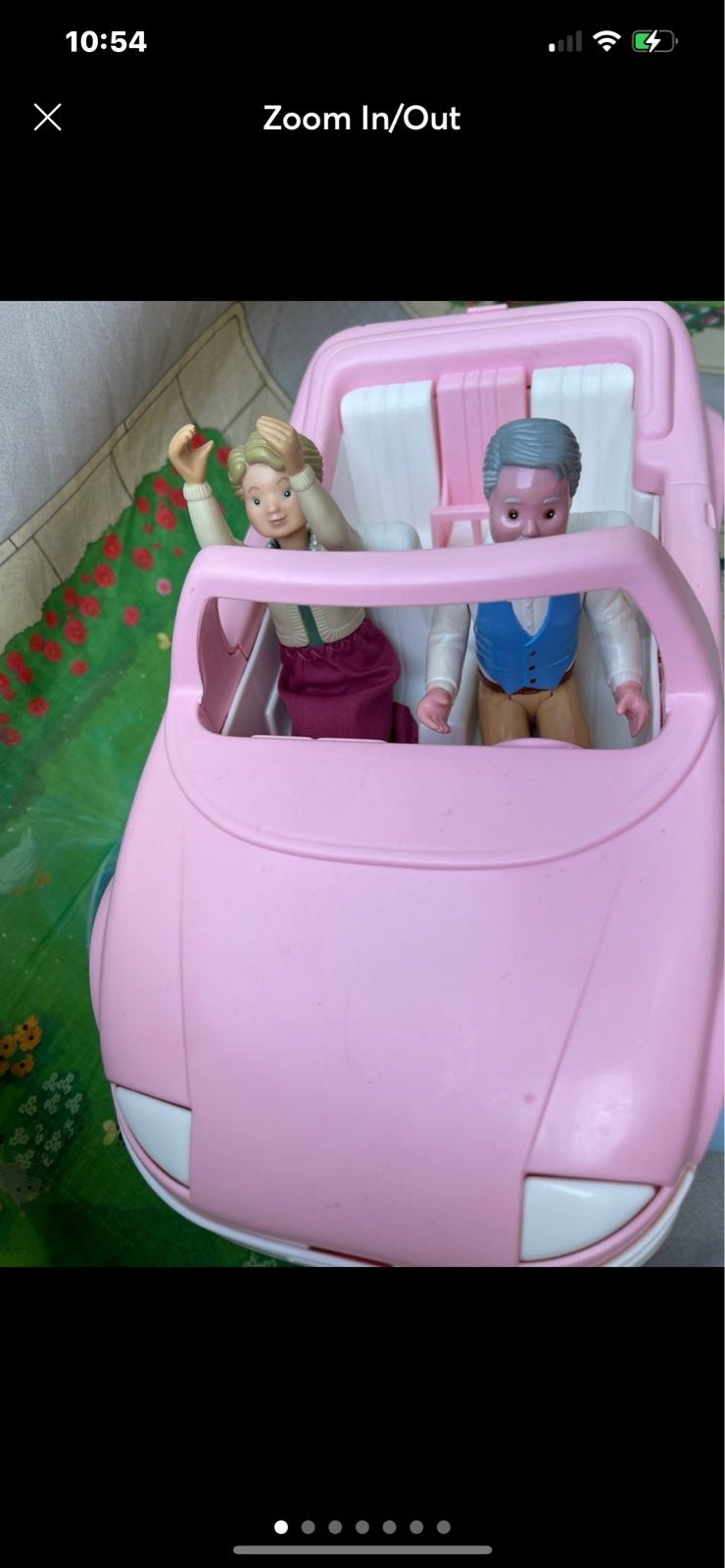 GRANDPARENTS & convertible car orig. skirt