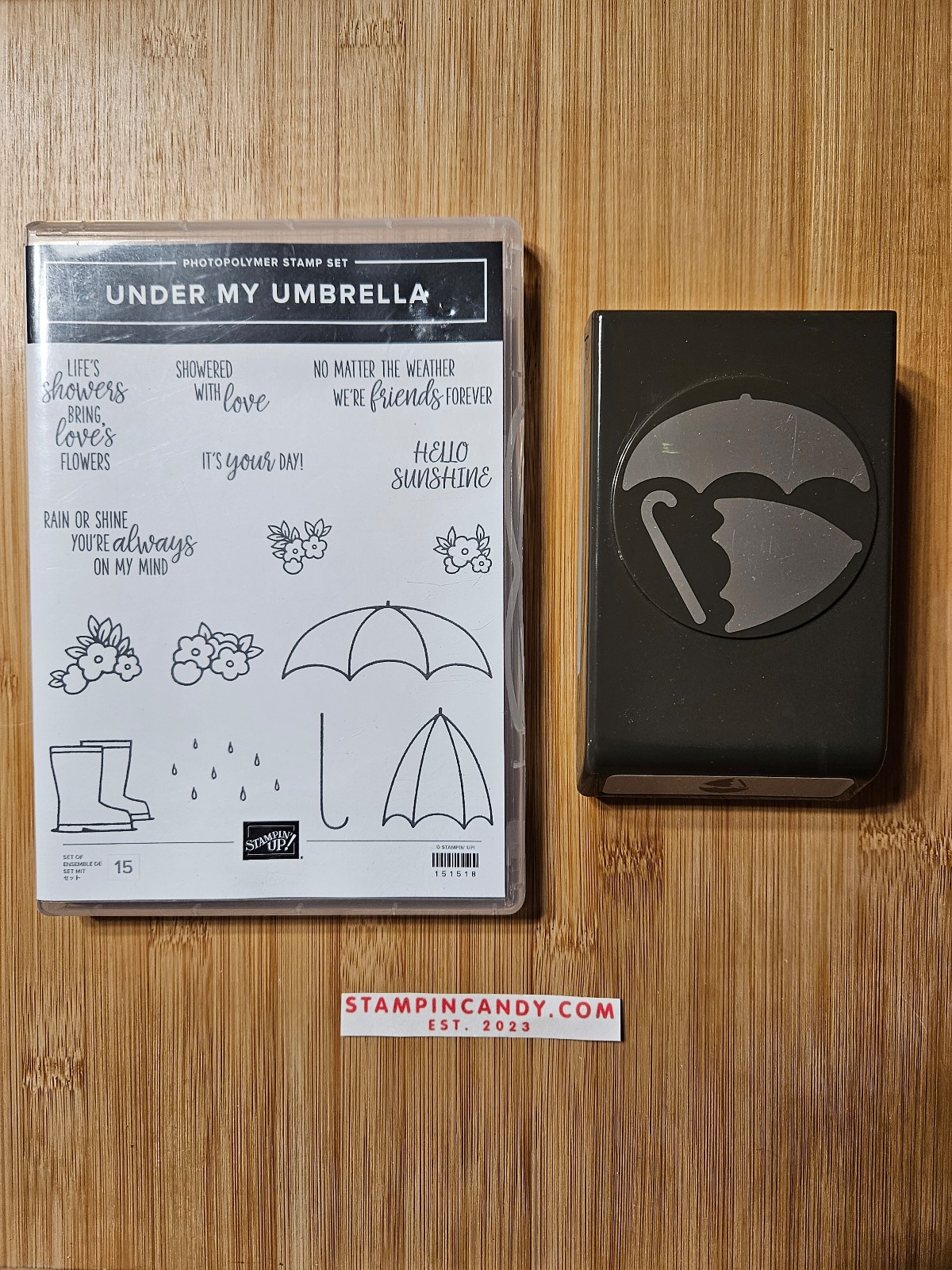 Stampin Up - Under My Umbrella with Umbrella Builder Punch