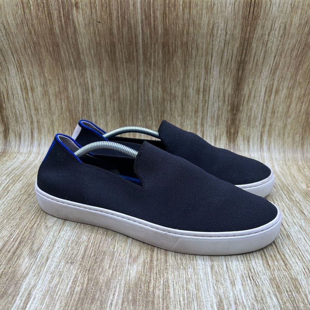 Women's Size 9.5 - Rothy's The Original Slip On Sneakers Black Shoes Low Top