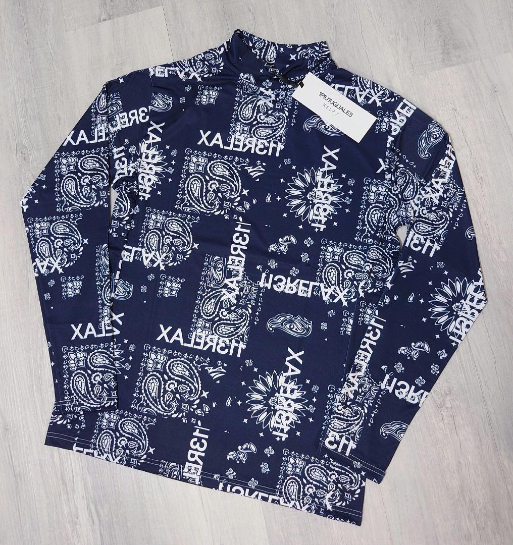 Brand New XXL Size Mock Neck Shirt, 1piu1uguale3 Relax