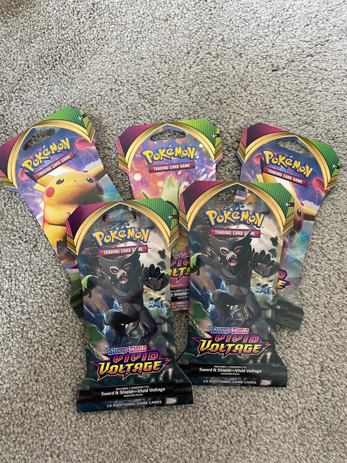 Pokemon Vivid Voltage Boosters (Set of 5