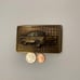 Vintage Metal Belt Buckle, Brass, Chevy 55, 56, 57, Chevy Classics, Hot Rod