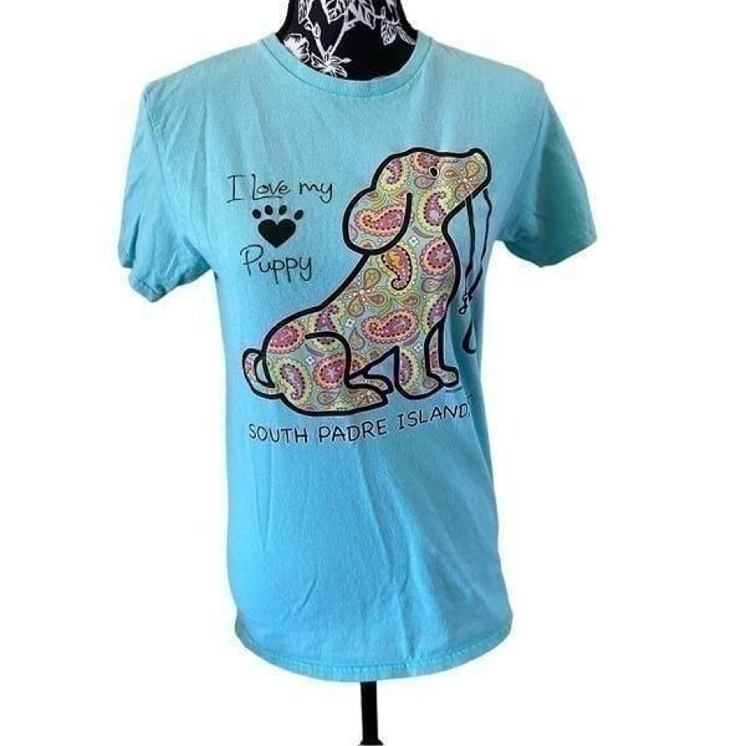 Delta Pro Weight I Love My Puppy T Shirt South Padre Island