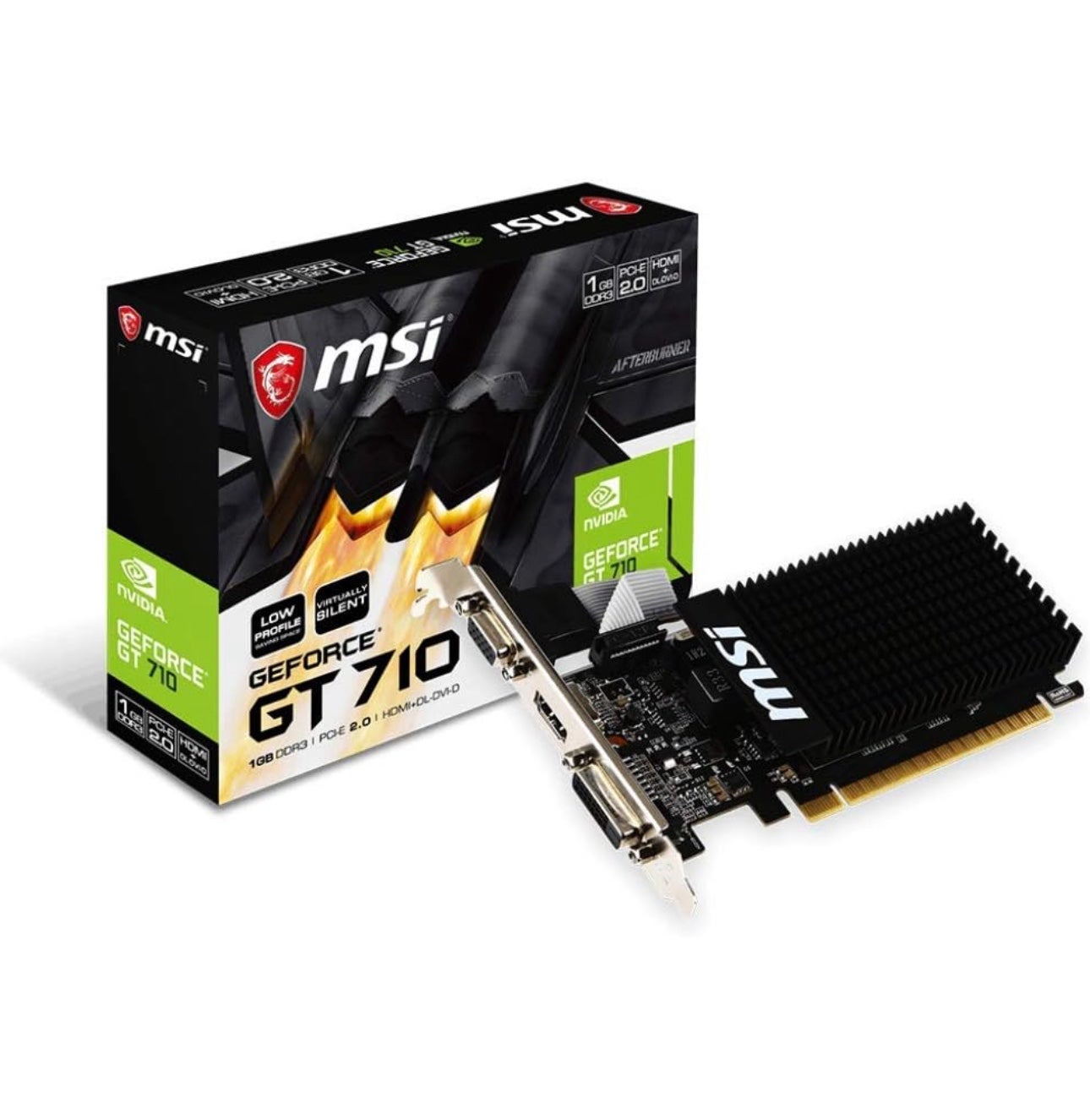 MSI GAMING GeForce GT 710 1GB GDRR3 64-bit HDCP Support DirectX 12 OpenGL 4.5 He