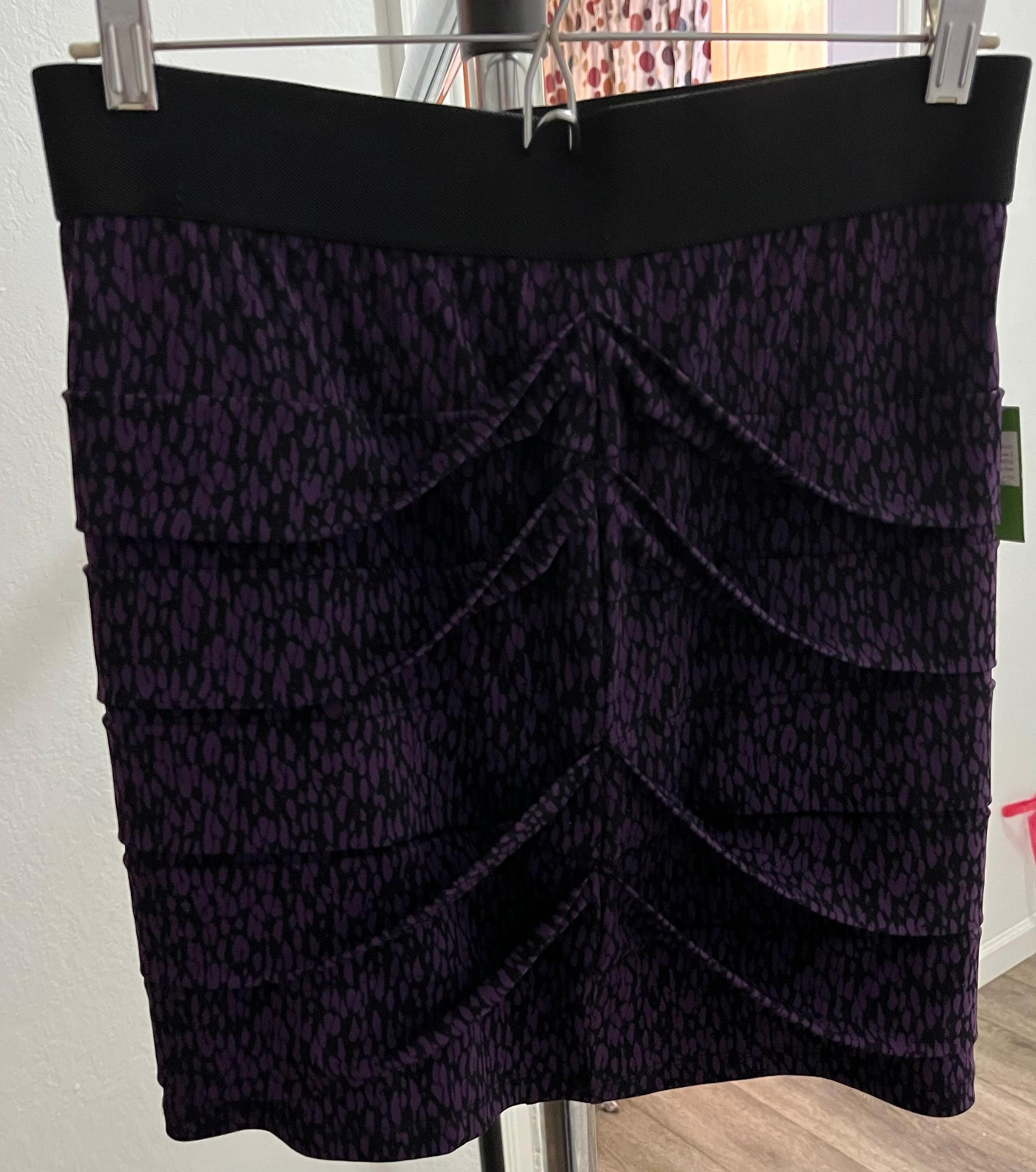 NWT Kate Spade Black/Multi Mini Skirt Women’s size 2