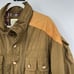 Tan Vintage Orvis Leather-trim Fishing Field Jacket Hunting Filed Coat Mens Larg