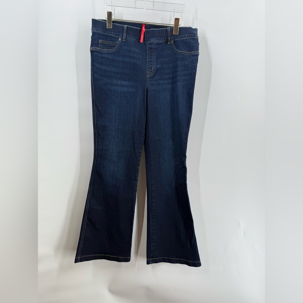 Spanx blue flared jeans size xl