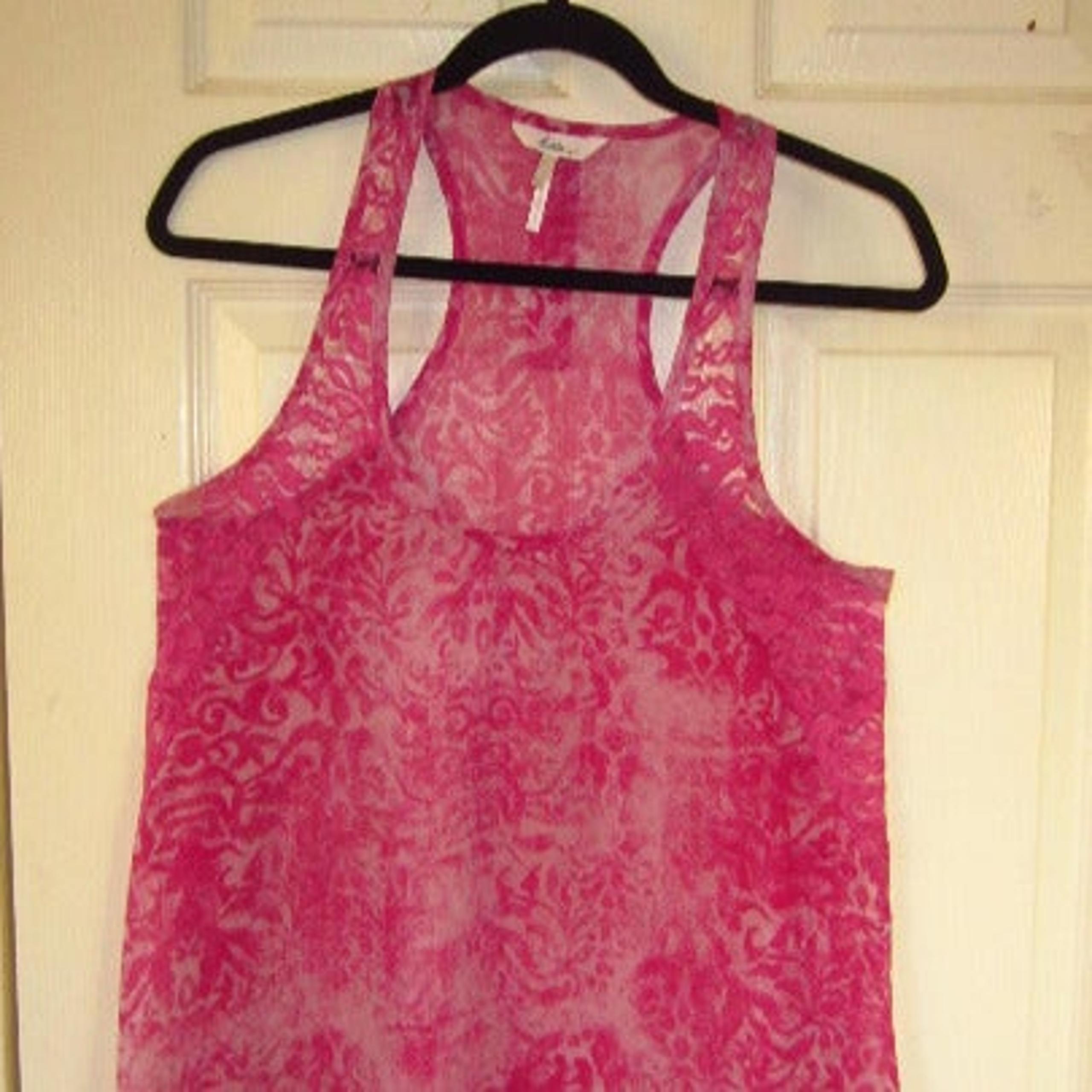 Kirra Chiffon and lace tank top racer ba