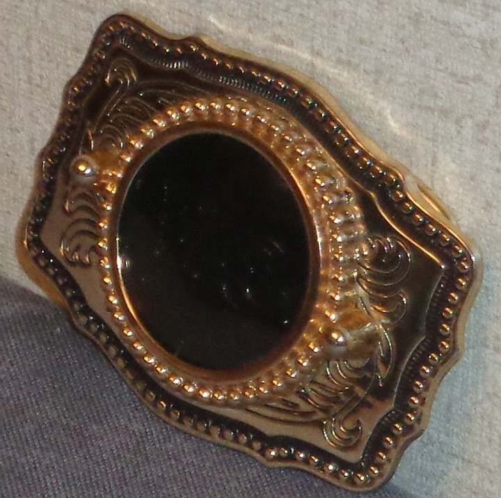 Brass Belt Buckle With Removable Facing