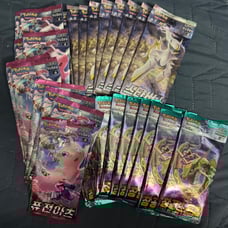 30 Unopened Korean Pokemon Card Packs