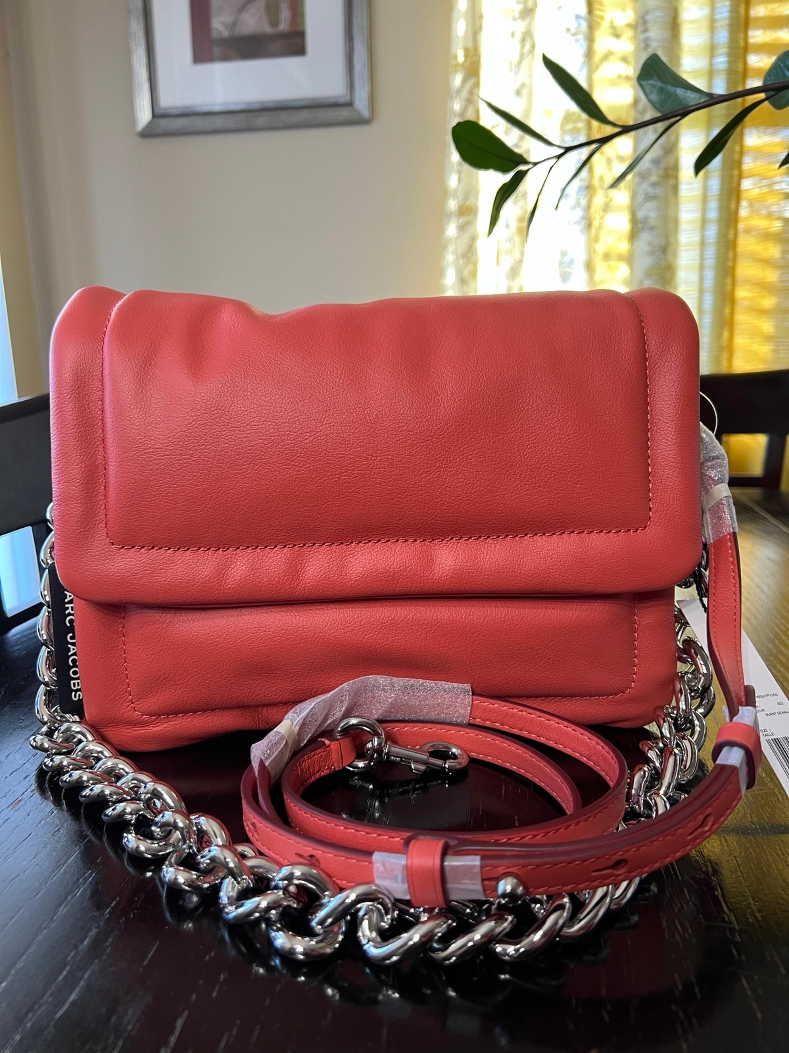 Marc Jacobs Pillow Leather Bag in Burnt Sienna Color