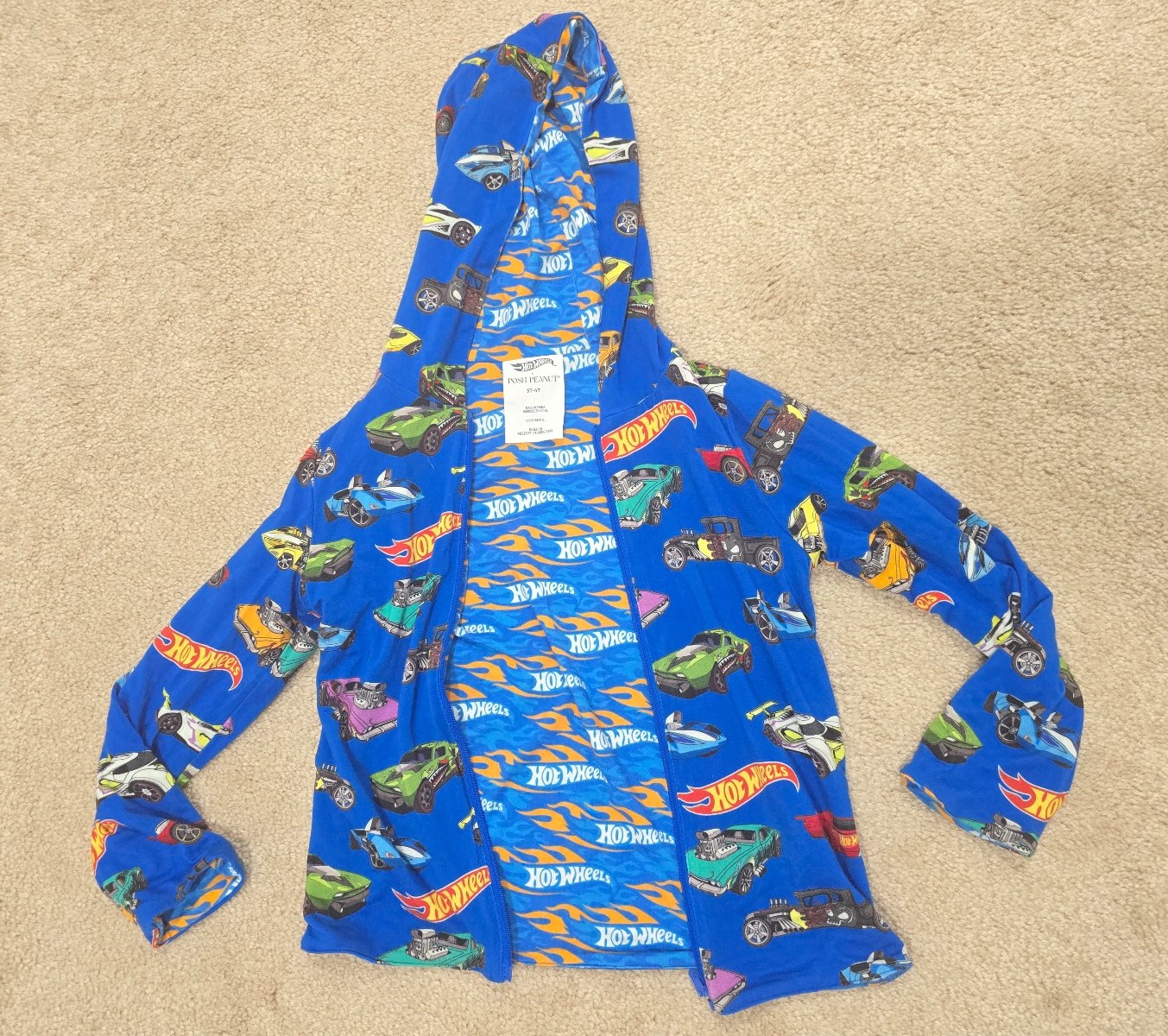 Posh Peanut Hotwheels Reversible Jacket 3t-4t