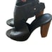 Vince Black Open Toe Heels with ankle strap Women’s size 9.5M