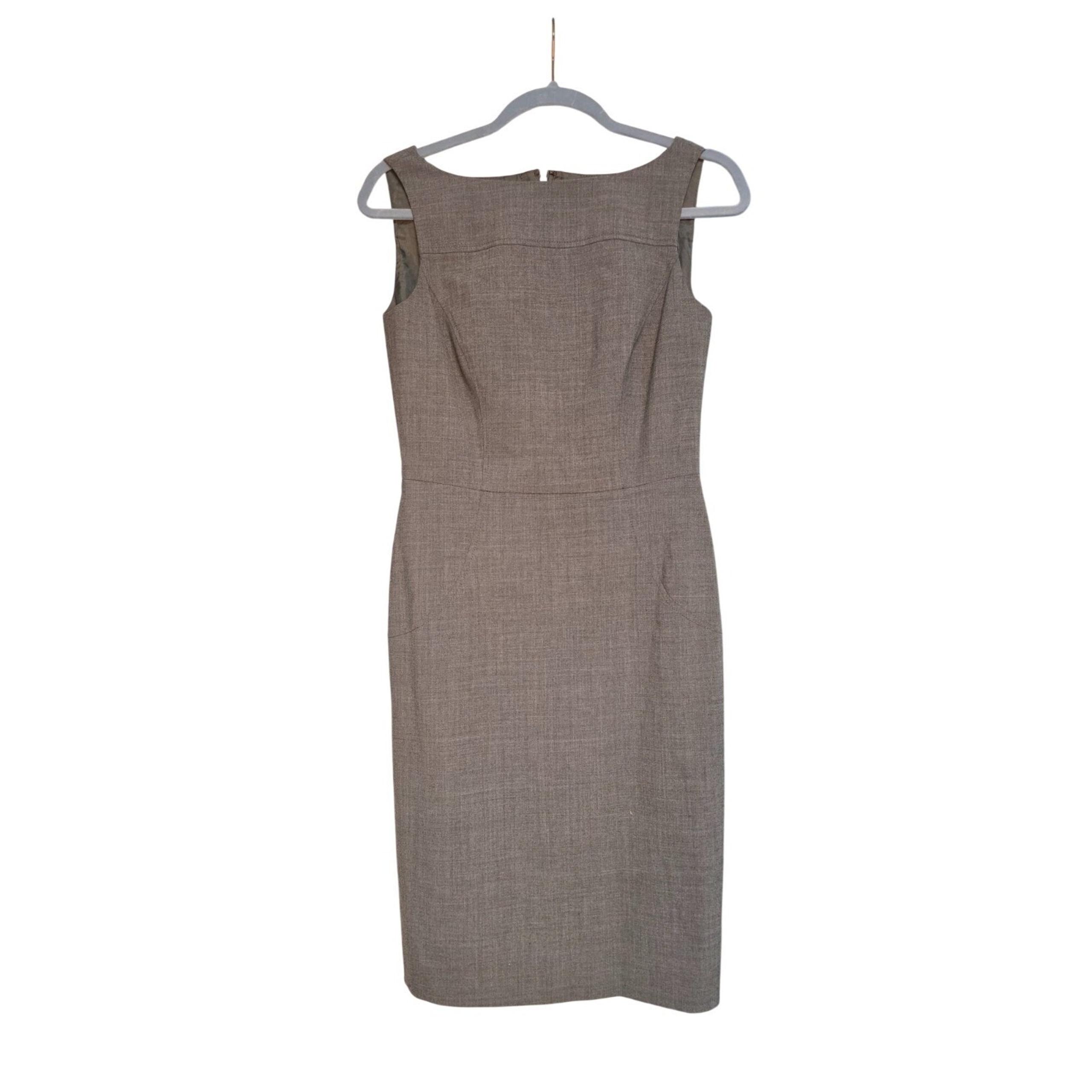 Antonio Melani Women Pencil Dress Gray Sleeveless Sheath size 2