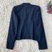 Theory No-Collar Jacket Pantsuit Navy Setup