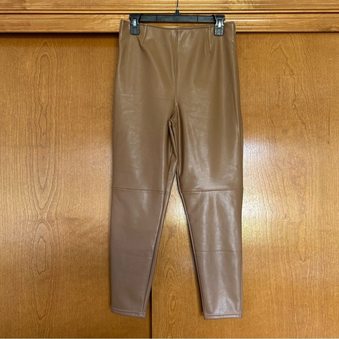Abercrombie & Fitch Vegan Leather Pull On Leggings Size Large