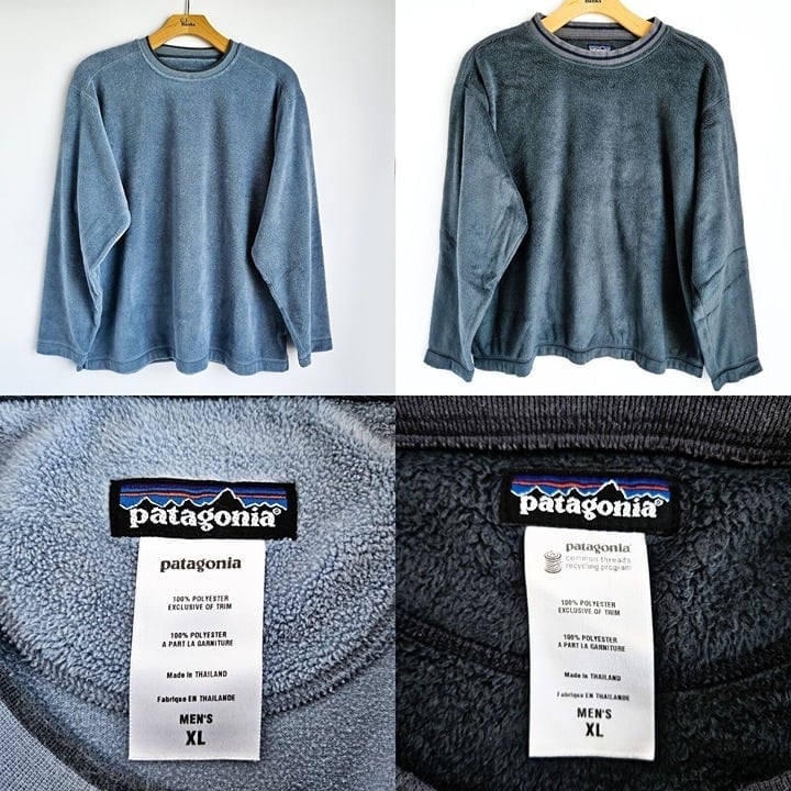 Patagonia Rhythm Fleece Crewneck Sweatshirt Sweaters Mens XL Lot Of 2