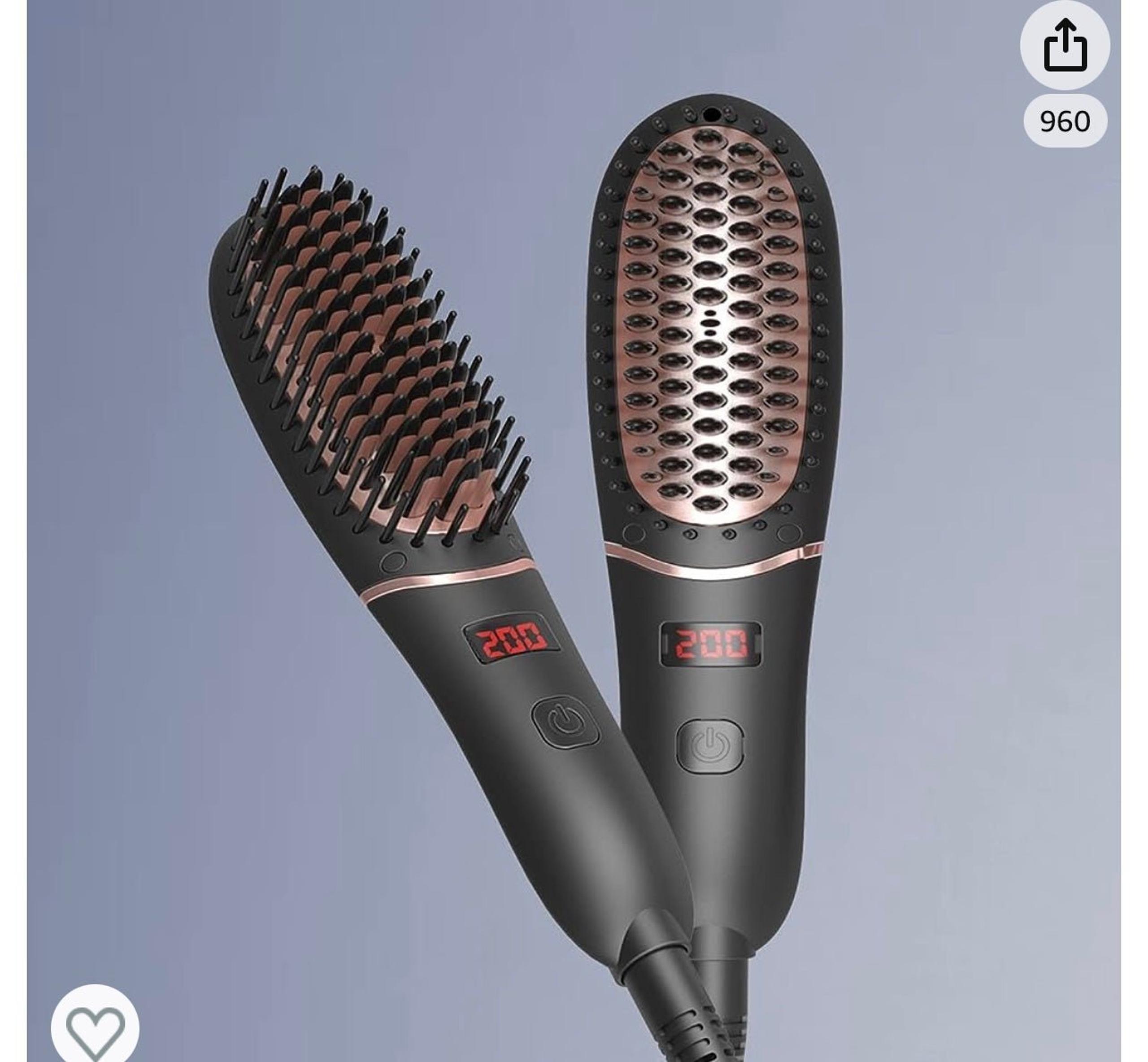 Mini Hair Straightener Brush