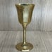 MJK Handicrafts Set Of 4 Gold-Plated Wine Goblets With Etched Floral Design