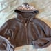 Darc Sport Charcoal Crop Hoodie