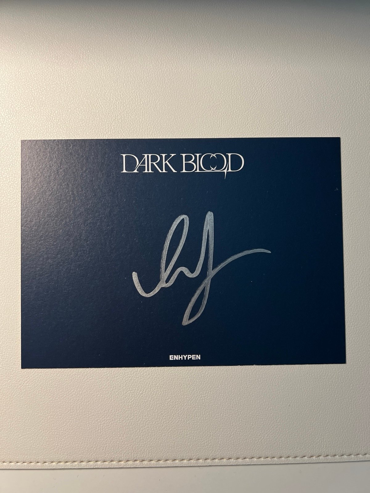 Enhypen Dark Blood Signed Postcard - Heeseung