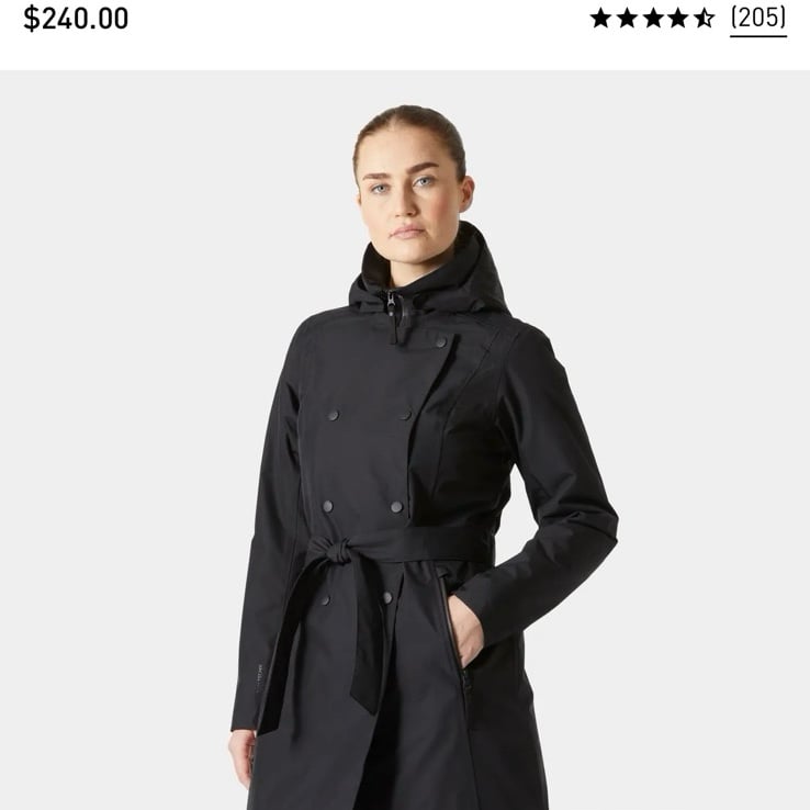Helly Hansen Women's Welsey II Waterproof Insulated Trench NWT