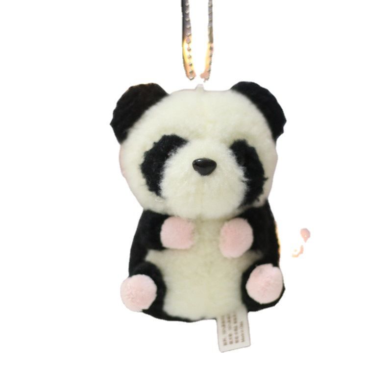 Cartoon panda plush toy red panda doll bag for girls