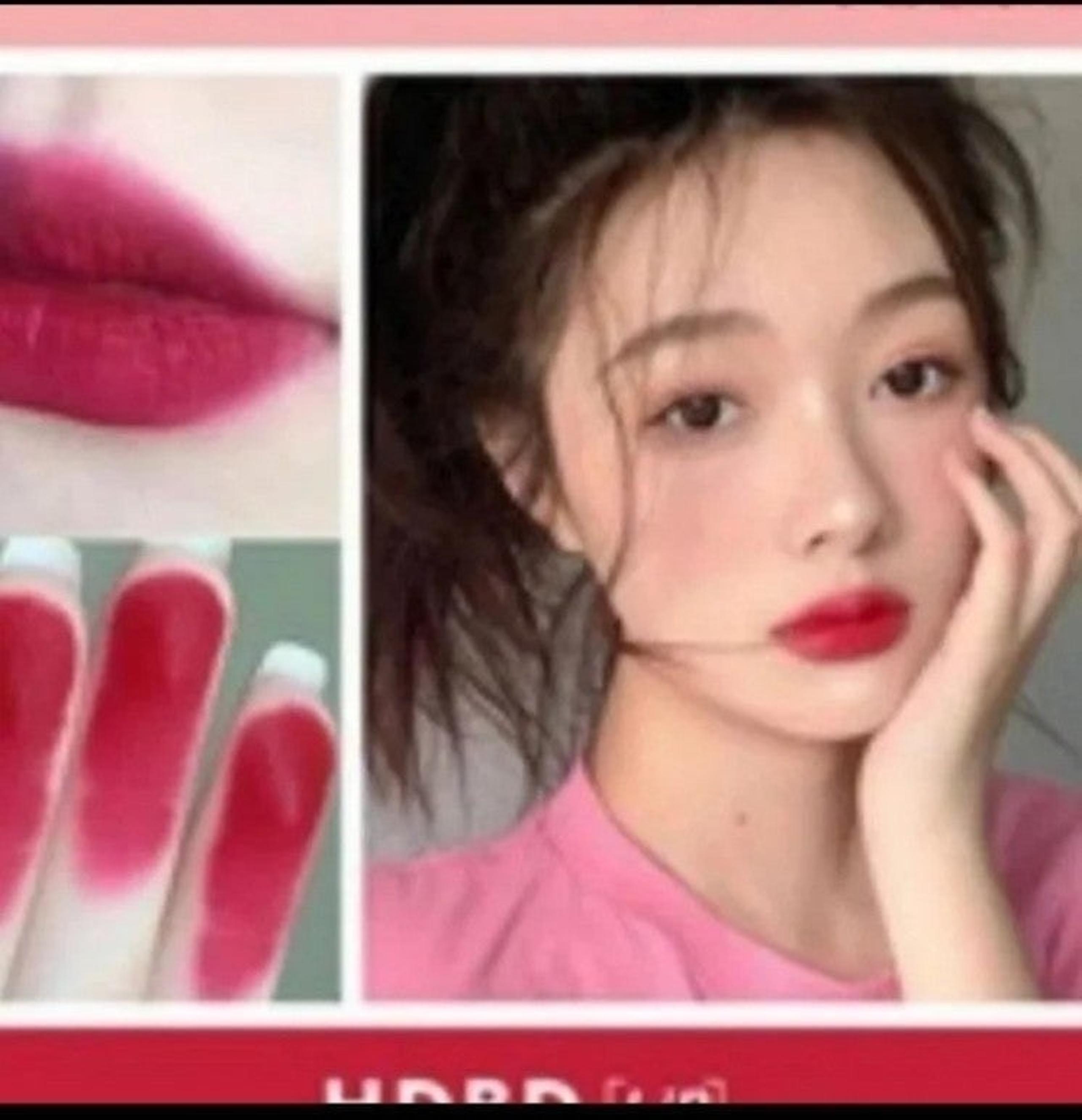 Korean makeup velvet matte pink lipstick| beauty
