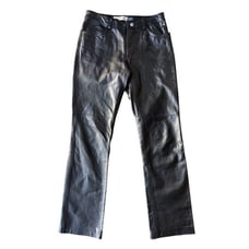 GAP 1990’s Black Genuine Leather Boot Cut Pants Size 2