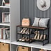 Shoe Rack for Entryway, 3-Tier Shoe Rack Bench, Holds Up to 220 Lbs