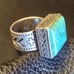 Vintage Turquoise and sterling silver ring