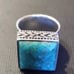 Vintage Turquoise and sterling silver ring