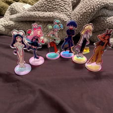 6pcs/ALIEN STAGE Figures Acrylic Stand Anime Model Action Figures Ornament New