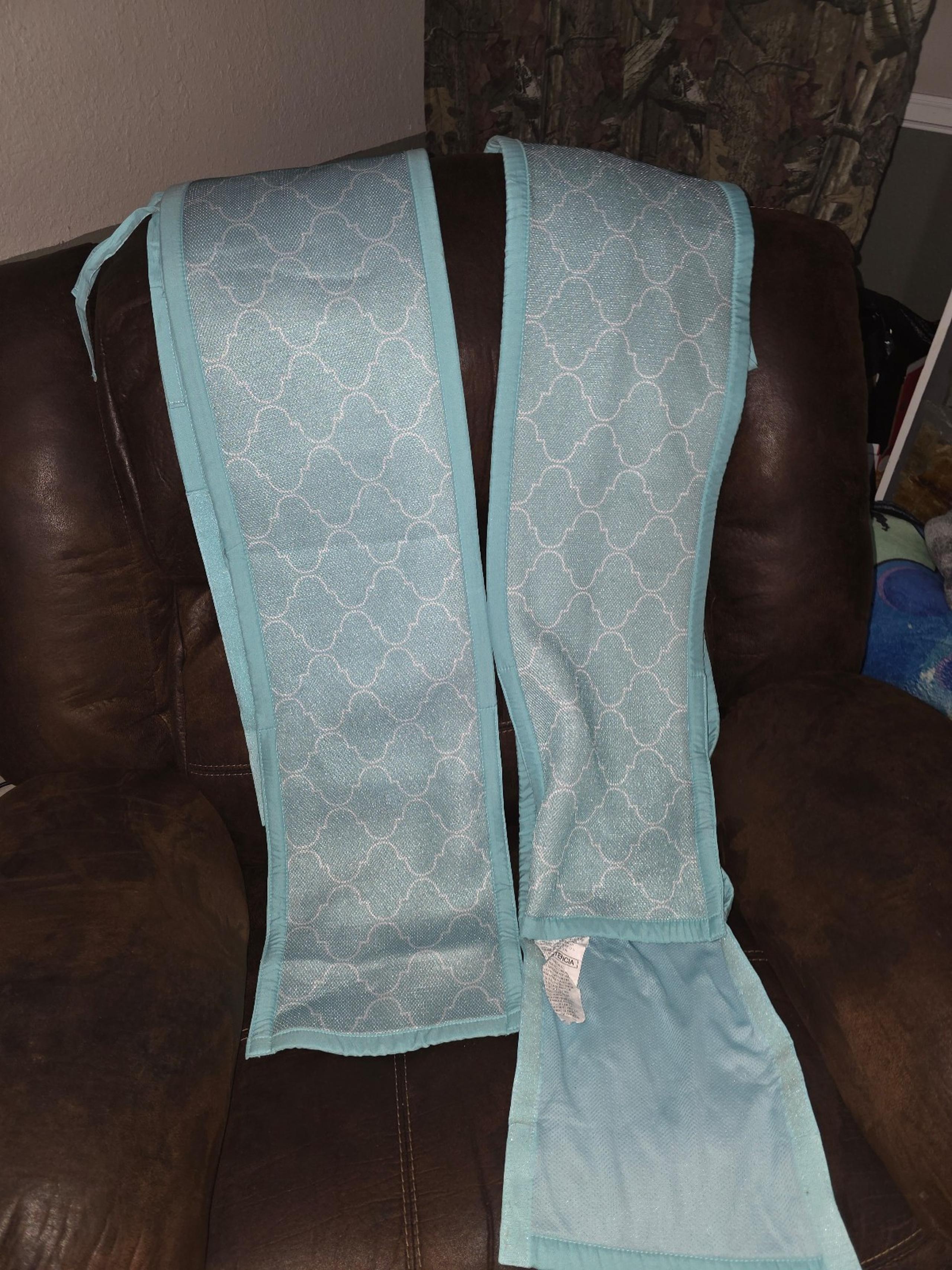Crib safety Mesh Liner, Baby Blue, full size crib